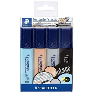 Staedtler Textsurfer Classic Highlighters Vintage 4 Pack - Picture 1 of 9