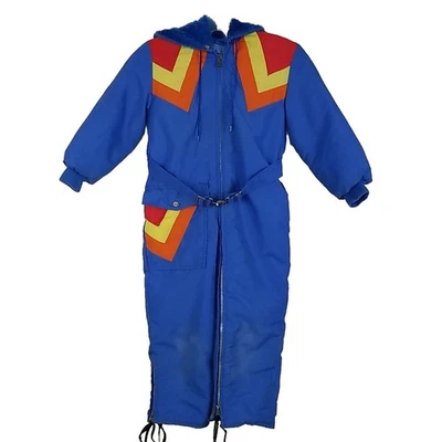 Vintage JC Penny Jr Kids Waterproof Snow Ski Suit Insulated Jumpsuit  - Image 1 of 4