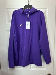 Chaqueta cortavientos talla L Nike 1/4 cremallera lateral entrenador púrpura FJ9545-546 para hombre NUEVA - Imagen 1 de 3