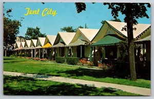 Vintage Postcard- View of Tent City Ocean Grove New Jersey NJ - Picture 1 of 2
