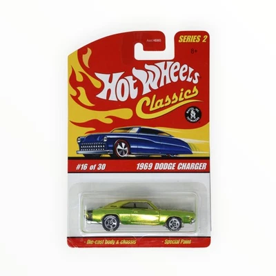 Hot Wheels 1969 Dodge Charger #16 - Green - 2006 Hot Wheels Classics A - Image 1 of 3