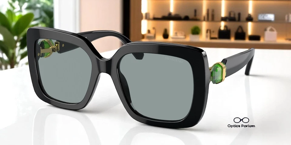 Gafas de sol para mujer SWAROVSKI SK6001 1001 1 negro gris oscuro 55 mm Foto 1 de 4