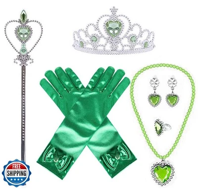 Princess Tiana Costume Dress up Accessories for Girls Tiana Cosplay Accessori - Image 1 of 4