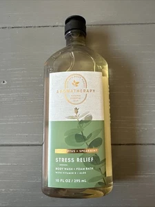 Bath & Body Works Aromatherapy STRESS RELIEF Eucalyptus Spearmint Body Wash 10oz - Picture 1 of 3