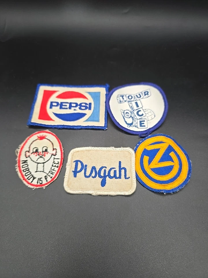 Vintage Patch Lot of 5 Pepsi  Military Service Worker 3 Inches - Image 1 of 4