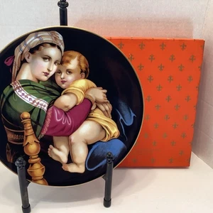 Limoge France 1972 Madonna and Child by Raphael 10" Collector Plate Orig. Box - Picture 1 of 8