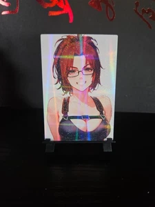 Hange Zoe Attack on Titan AOT Tarjeta Artística Holo Brillo Anime Waifu CCG - Imagen 1 de 3