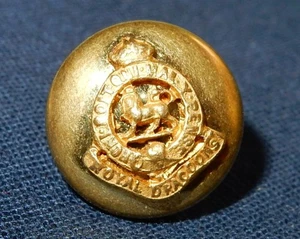 ROYAL DRAGOONS REGIMENT OFFICERS MESS DRESS BUTTON K/C By JENNENS - Picture 1 of 3