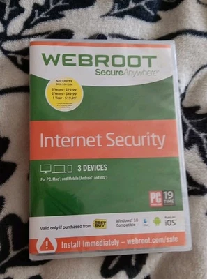 Webroot Secure Anywhere Internet Security 2006-2017 NEW, Sealed - Image 1 of 2