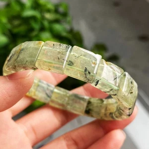 12*6 mm Natürlicher Grüner Traustein Kristall Armband AAA - Bild 1 von 7