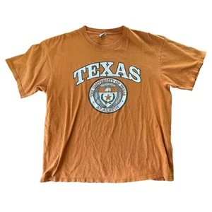 Vintage Texas University Longhorns M.J. Soffe T Shirt Mens XL Orange USA Made - Picture 1 of 11