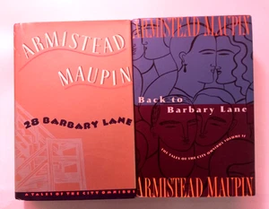 Armistead Maupin 28 Barbary Lane/Back To Barbary Lane 1st/HC/DJ (Books 1-6) - Imagen 1 de 2