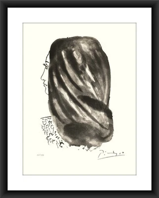 Picasso, Lithograph, Limited Edition,  from Woman with Long Hair from Gongora - Image 1 of 3