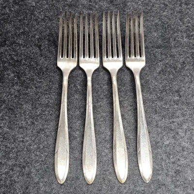 Vintage 1937 Oneida Community Nobility Plate REVERIE - Dinner Fork Lot (4) - Image 1 of 4