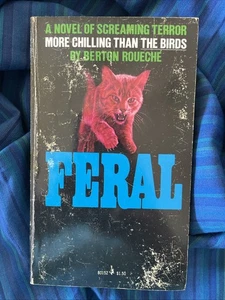 Feral von Berton Roueché (1975 1st Pocket Printing MMPB, Horror / Fiction) - Bild 1 von 10