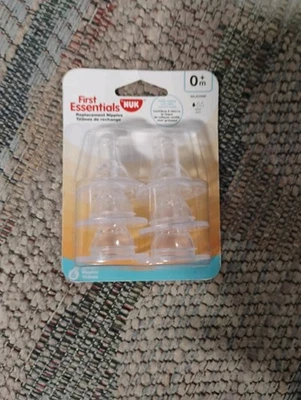 First Essentials Nuk Pezones de Repuesto Paquete de 6 Silicona 0+m Cuaresma Lenta 2019 Foto 1 de 2