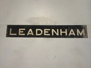LEADENHAM - X1 Lincolnshire 1960s Bus Destination Blind 30” Gift - Picture 1 of 8