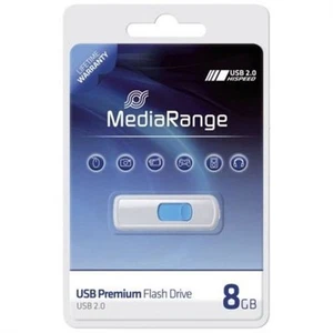 MediaRange USB-Stick 8GB USB 2.0 Slider blue - Bild 1 von 2