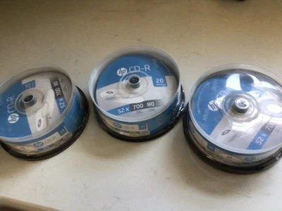 2X HP 20pk 52x 700 MB / 80 Mins CD-R CDs Lot 3 - Image 1 of 4