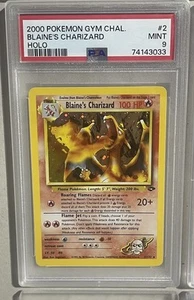 Pokemon Gym Challenge #2 Blaine’s Charizard Holo PSA 9 English - Picture 1 of 1