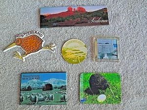 COLLECTION OF 6 REFRIGERATOR MAGNETS TRAVEL SOUVENIR - Picture 1 of 8