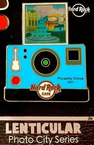 2020 HARD ROCK CAFE PICCADILLY CIRCUS LENTICULAR PHOTO CITY SERIES LE PIN - Picture 1 of 2