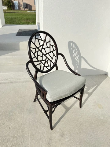 Original McGuire Cracked Ice armchair vintage Tagged Cover