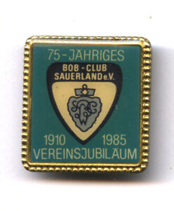 BOB CLUB pin - Bobsleigh club Sauerland ev 1985 pin badge