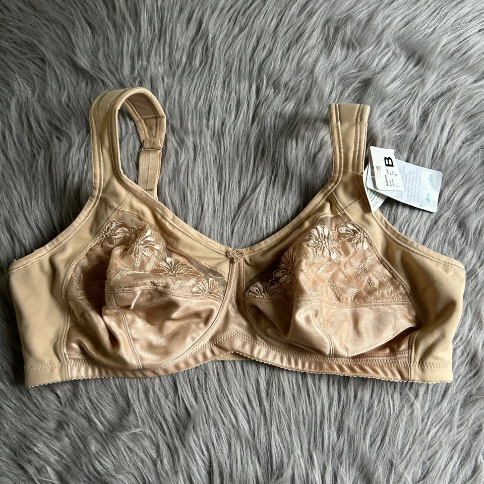 Sujetador de mastectomía inalámbrico Anita Care para mujer talla 44B beige tostado encaje floral Foto 1 de 4