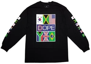 DOPE International Edition (USA, UK, Japan, Brasil, Jamaica) Black Sweatshirt L - Picture 1 of 5