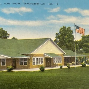 Postal Municipal Club House Crawfordsville Indiana - Imagen 1 de 8