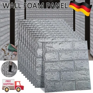 5-50 Tlg 3D Tapete Wandpaneele Selbstklebend Ziegel Wasserfest Wandaufkleber - Bild 1 von 11