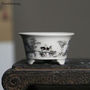 Ceramic Flower Pot - Mini Chinese Style Bonsai Creative High Quality Clay Pots