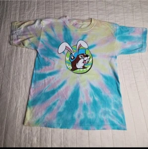 Buc-ees Youth Medium Tie Dye Easter Tee Shirt But Did you Dye - Picture 1 of 8