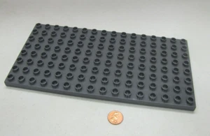 Rare Lego Duplo Gray Grey Baseplate 8X16 Castle Knight Base Plate Vintage Block - Picture 1 of 3