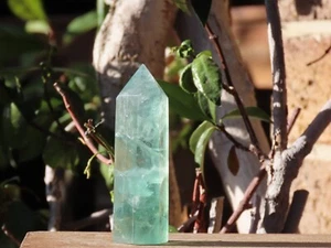 1 x Generador / Torre de Cristal Pulido con Fluorita - Selecciona el Tamaño - Imagen 1 de 24