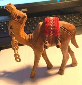  Olive Wood Standing Camel Hand Made  Holy Land  - Picture 1 of 1