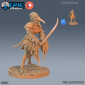 6K Resin 32mm Epic Miniatures Bird Folk Pelican Attack (Medium) for D&D - Bild 1 von 1