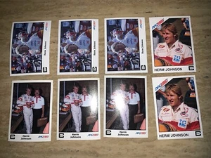 HERM JOHNSON 8 card lot Indianapolis 500 IndyCar EX/NM - Picture 1 of 2
