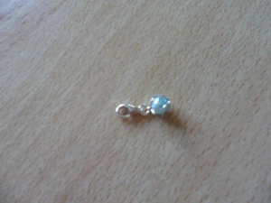 Charme Anhänger "Perle türkis" 925 Sterling Silber - Bild 1 von 1