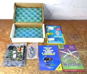 Vintage Computer PC praktische Peripheriegeräte 2400 Modem mit Telefonleitung - Bild 1 von 6