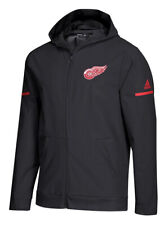 Adidas Nhl Sz L Detroit Red Wings Squad Sideline Woven Zip Hood Jacket Mens $120