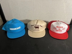 VTG Trucker Farm Hat Lot Genstar Technologies nylon rope style snapback hat NEW - Picture 1 of 18