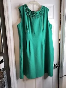 Studio One New York women's Lime Green Sleeveless Midi Dress 22W - Picture 1 of 6