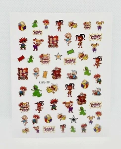 nail stickers nail art diy waterproof nail decals, rugrats nail decals - Picture 1 of 1