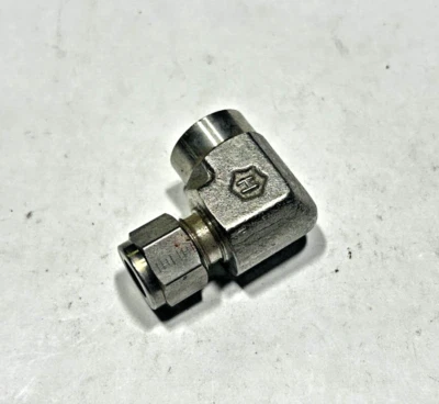 770LSS_3/8x1/4 Ham-Let Stainless Steel 3/8" Compression x 1/4" FNPT FEM Elbow - Image 1 of 4
