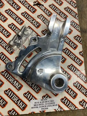 Soporte de pinza de freno Jaybrake Dual Quad Series montaje Harley Dyna 11 1/2 rotor Foto 1 de 4