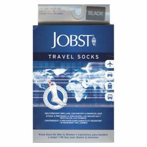JOBST BLACK Travel Socks Flight Socks Medical Compression Stockings 15-22mmHg