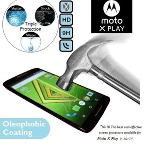 100% Genuine Tempered Glass LCD Screen Protector XT1562 for Motorola Moto X Play - Picture 1 of 2