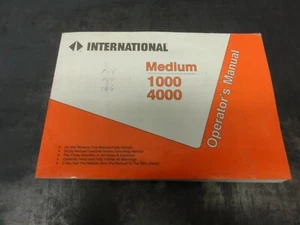 Manual de operador de camiones International Medium 1000 4000 1087596-R3 - Imagen 1 de 6